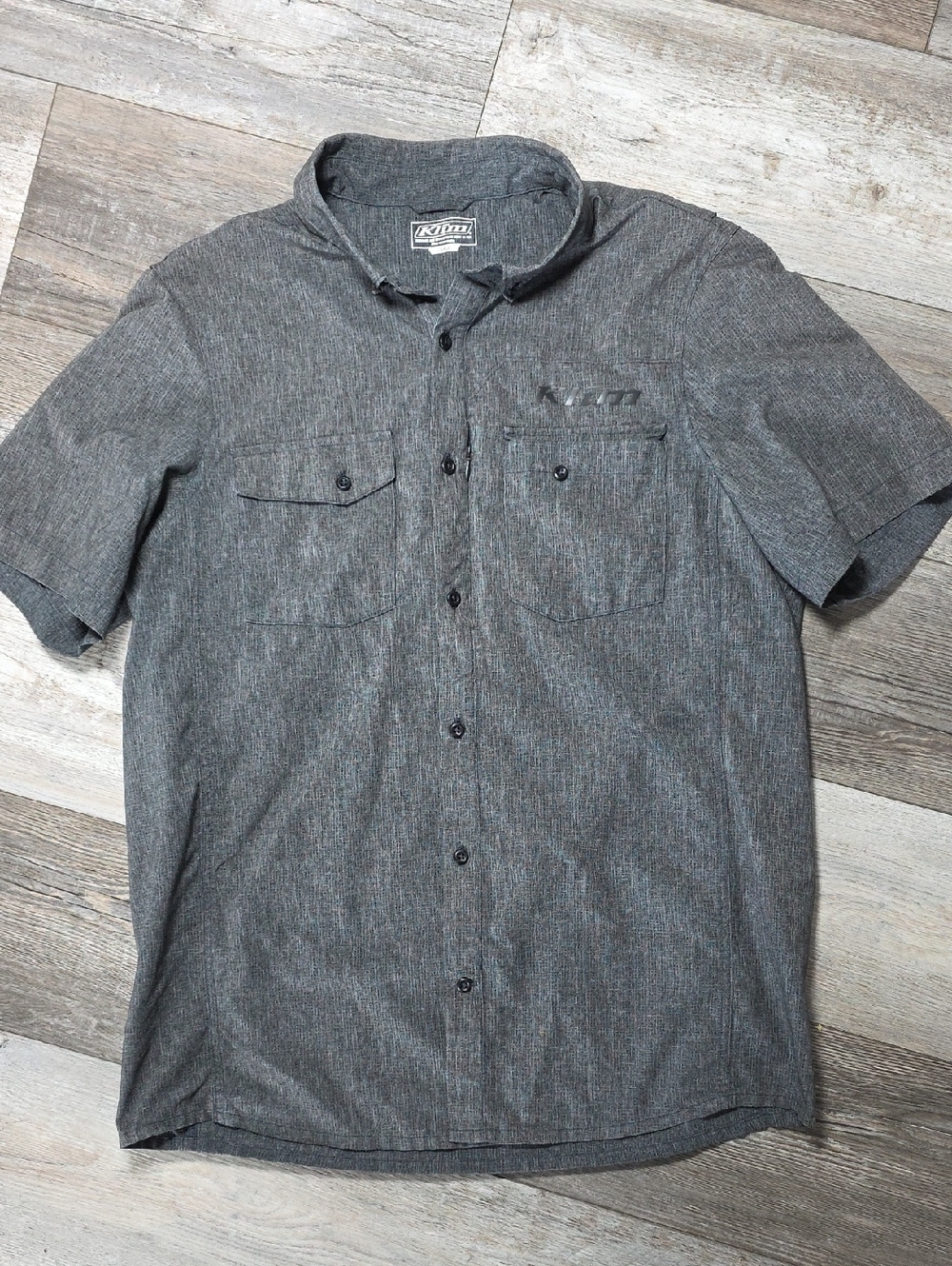 Klim Short Sleeve Preformance Button-up Pit Shirt Sz Lg